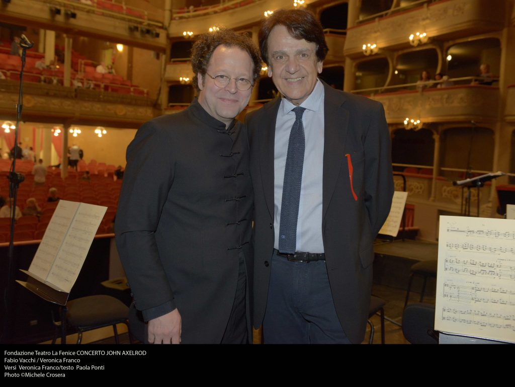 Con John Axelrod, Veronica Franco, La Fenice di Venezia, 2017