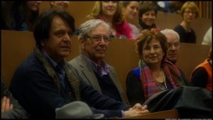 Con Amos e Nily Oz, a una replica di Soudain dans la  forêt profonde, Parigi, Comédie-Française - 2013